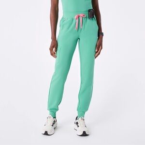 Figs Surgical Green Zamora High Waited Joggers